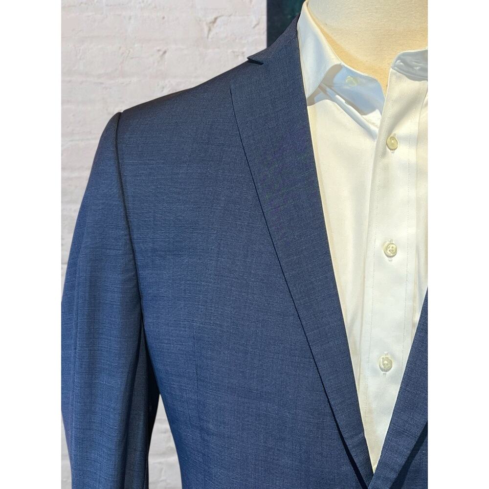 Alfani 40-42R Slim Royal Cobalt Blue Nailhead Casual Blazer Sport Suit Jacket - Picture 6 of 16